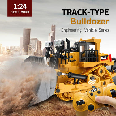 MegaBuild Pro | Haz que tu hijo sea un maestro constructor - Juguete bulldozer RC